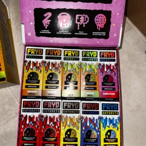 Variety of Flavors," "Fryd 2g Disposable Vape - Compact and Ergonomic Design