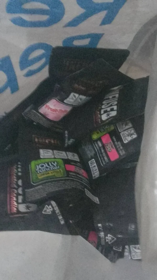 500mg Infused Edible Sweets – 5 Individually Wrapped Maoam-Style Candy Bars from NovaWellnessStore.com