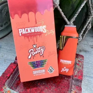 Packwoods x Runtz Disposable Vape Pen with Live Resin Cannabis Extract